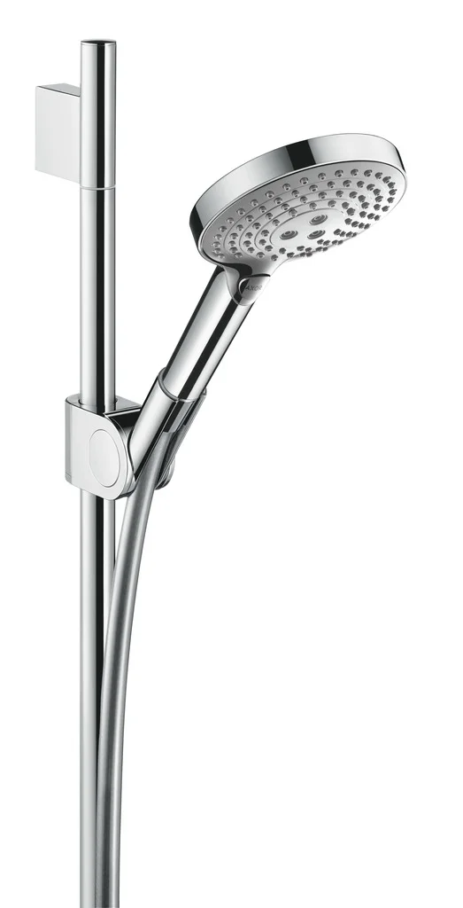 Hansgrohe AXOR Uno Brauseset Chrom, 0,90 m, Handbrause 120 3jet, Rain/RainAir/WhirlAir, QuickClean, verstellbarer Neigungswinkel