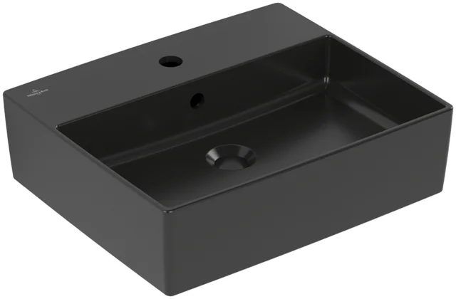 Aufsatzwaschtisch „Memento 2.0“, mit Überlauf, mit Hahnlochbohrung 49,8 × 42 cm in Ebony Aufsatzwaschtisch „Memento 2.0“, mit Überlauf, mit Hahnlochbohrung 49,8 × 42 cm in Ebony