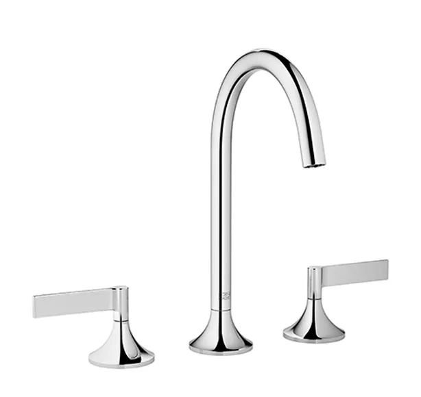 Waschtisch-Dreilochbatterie mit Ablaufgarnitur VAIA Chrom 20713819