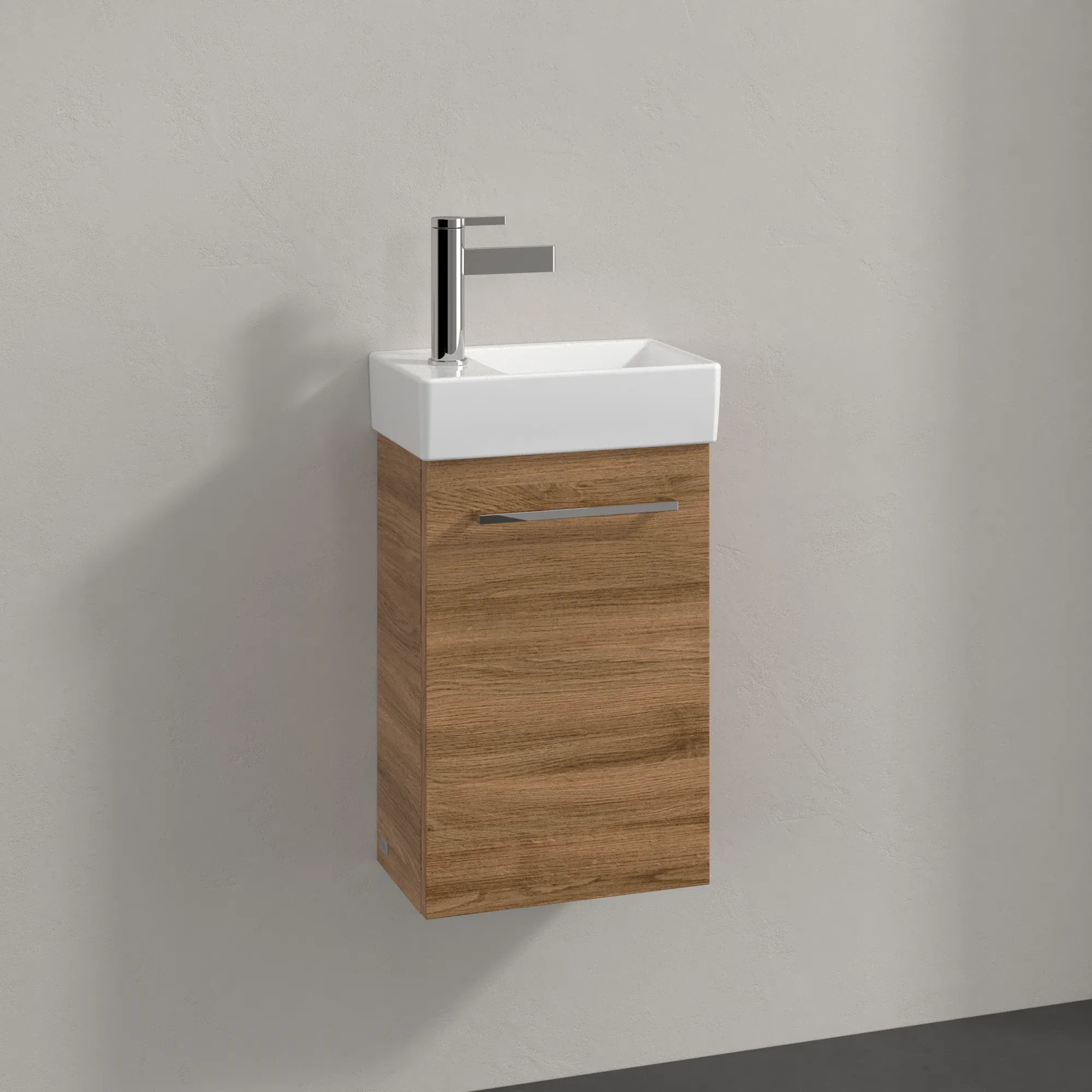 Villeroy & Boch Waschtischunterschrank mit Tür „Avento“ für Schrankwaschtisch 340 × 514 × 202 mm Kansas Oak, Anschlag rechts, Soft Closing, 1 Tür Villeroy & Boch Waschtischunterschrank mit Tür „Avento“ für Schrankwaschtisch 340 × 514 × 202 mm Kansas Oak, Anschlag rechts, Soft Closing, 1 Tür