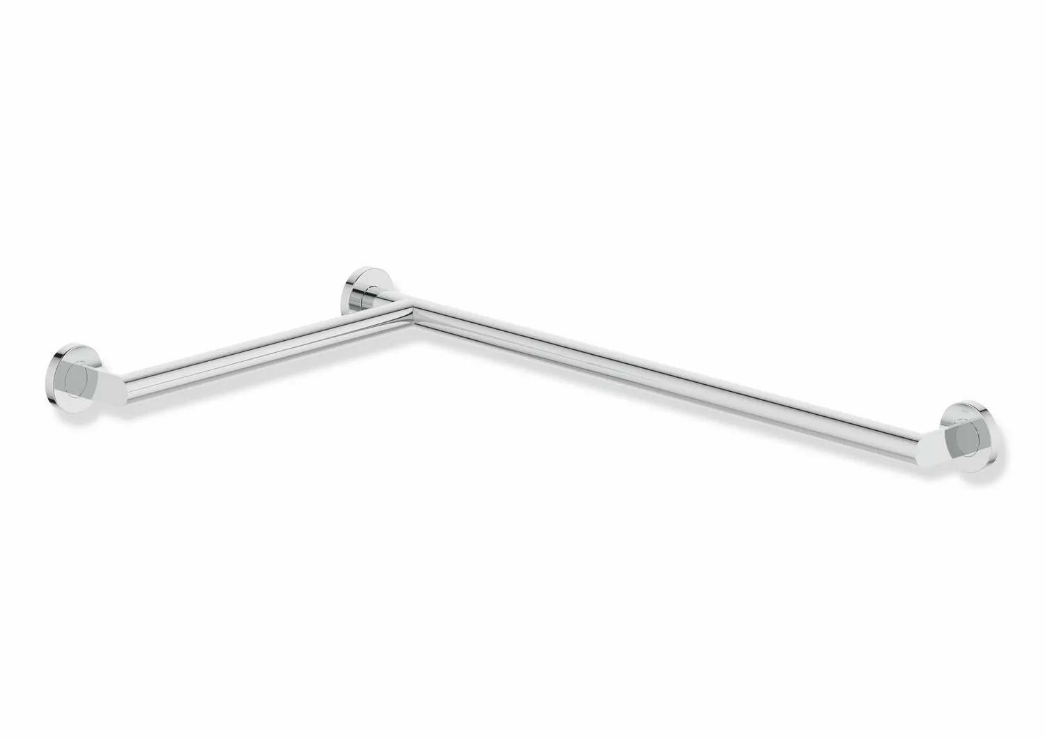 HEWI System 900 Duschhandlauf Edelstahl verchromt links, Längen 765 mm und 475 mm HEWI System 900 Duschhandlauf Edelstahl verchromt links, Längen 765 mm und 475 mm
