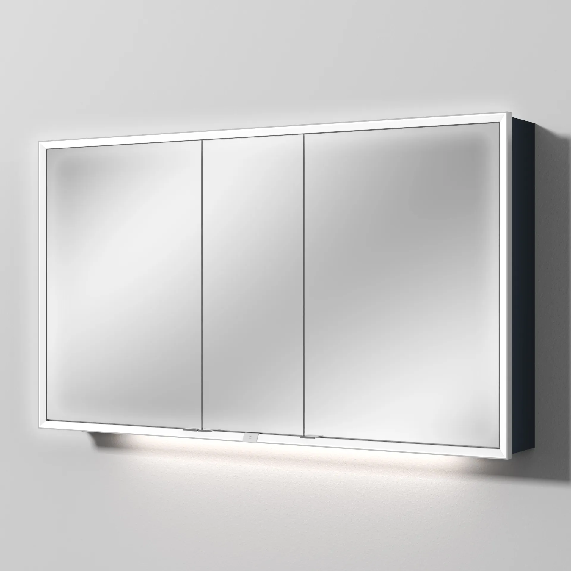 Sanipa Wandvorbau Spiegelschrank „Milo“ 1300 × 750 × 168 mm in Marine (matt)