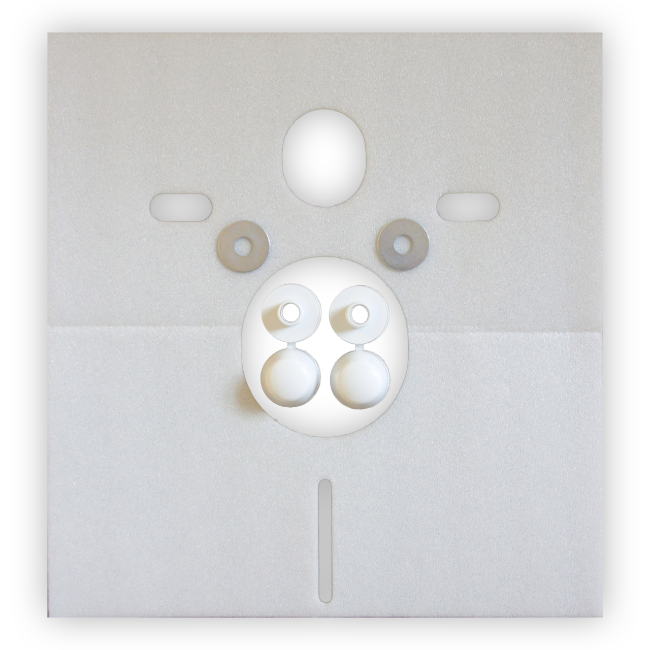 Vorwand-/Einbauelement für Toilette mit Spülkasten Delta (UP100) Betätigungsplatte Geberit UP100 „Delta25“ in Vorwand-/Einbauelement für Toilette mit Spülkasten Delta (UP100) Betätigungsplatte Geberit UP100 „Delta25“ in