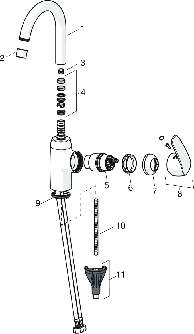 HansaPINTO Waschtischarmatur HansaPINTO 4509 Ausladung 148 mm DN15 Chrom