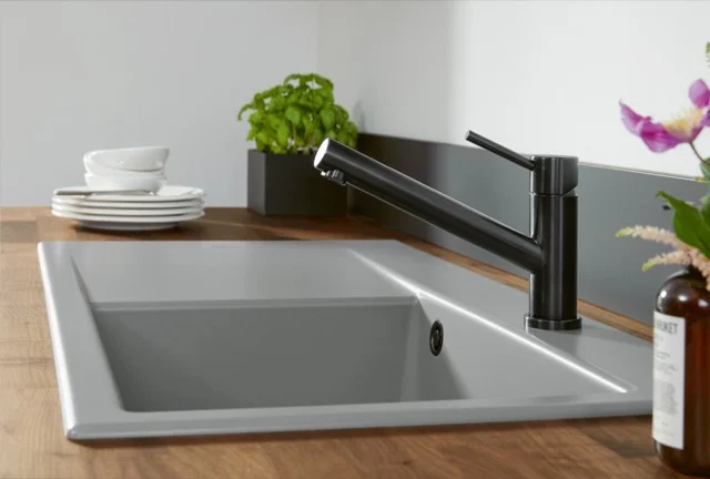 Villeroy & Boch Como Küchenarmatur 925100, 45x250mm, Edelstahl, Anthrazit