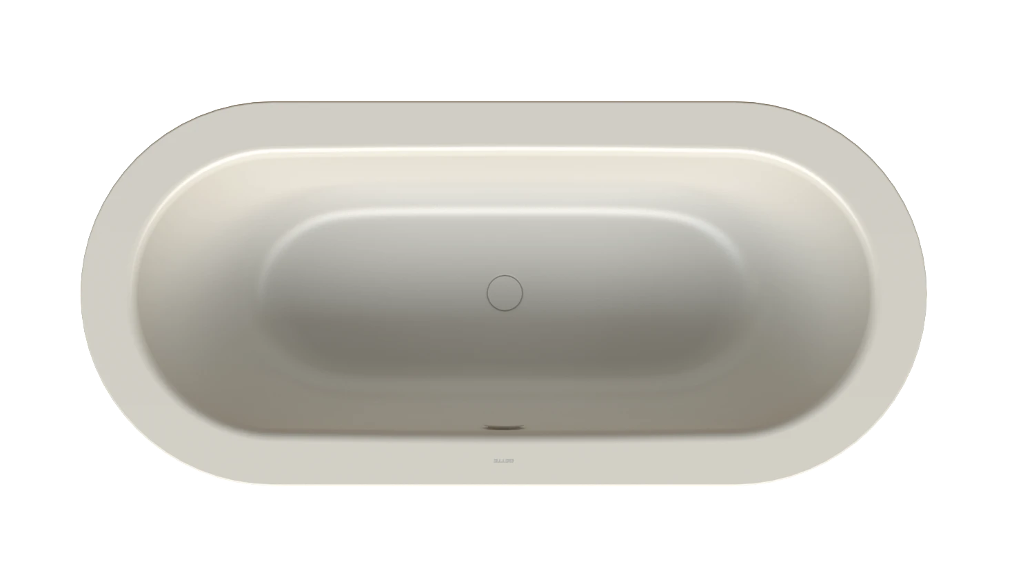 Bette Badewanne „BetteStarlet Oval Silhouette“ freistehend oval 165 × 75 cm in Flax