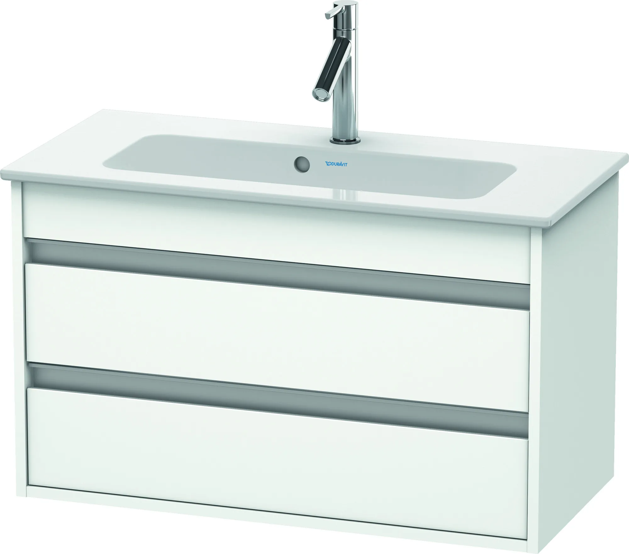 Duravit Waschtischunterschrank wandhängend „Ketho“ 80 × 48 × 38,5 cm Weiß Matt