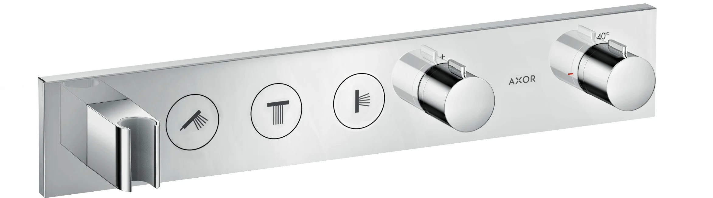 Hansgrohe AXOR ShowerSolutions Thermostatmodul Select 3 Verbraucher Chrom Unterputz