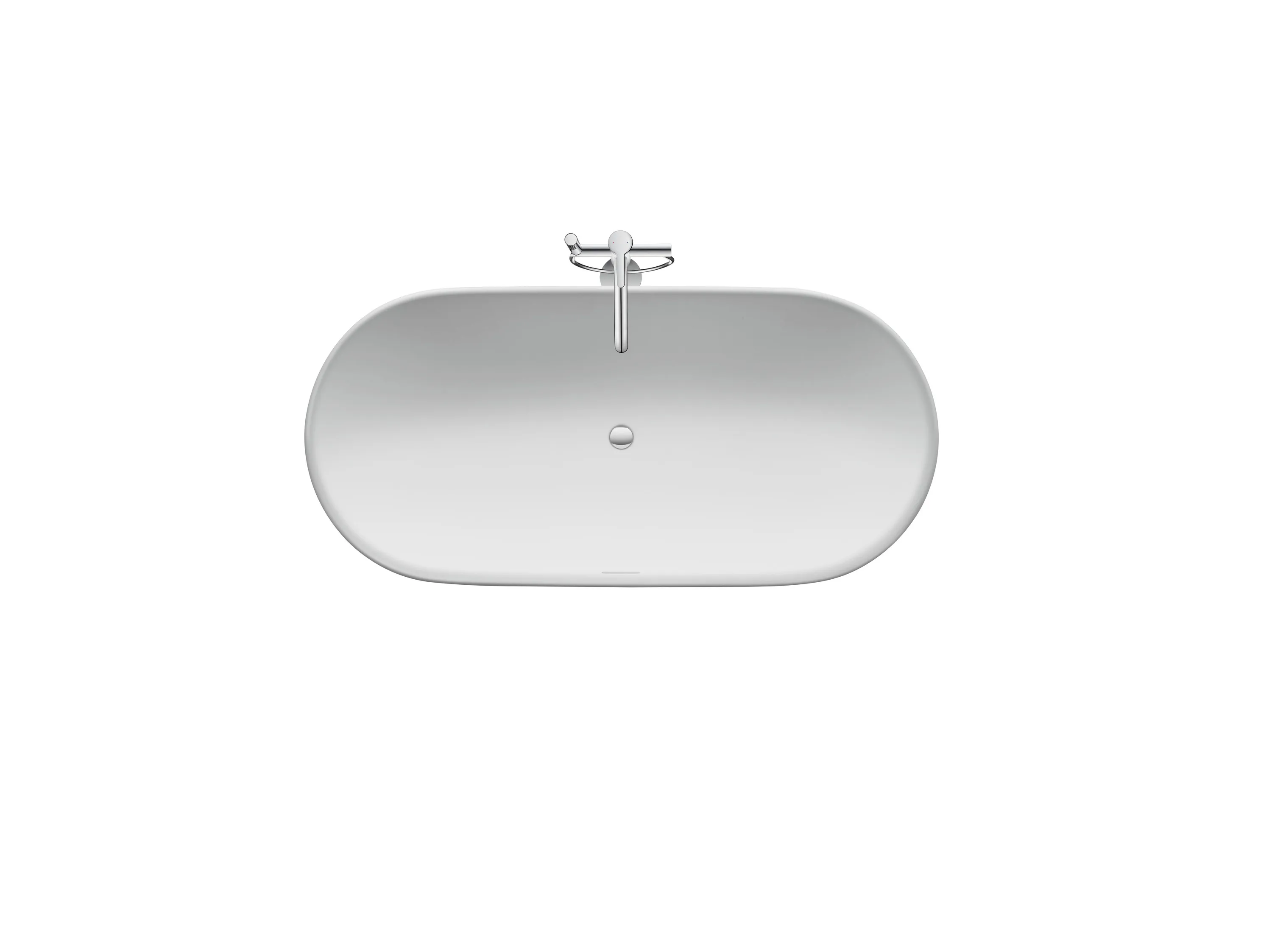 Duravit Badewanne „Luv“ freistehend oval 1600 × 750 mm in Weiß (matt) Duravit Badewanne „Luv“ freistehend oval 1600 × 750 mm in Weiß (matt)