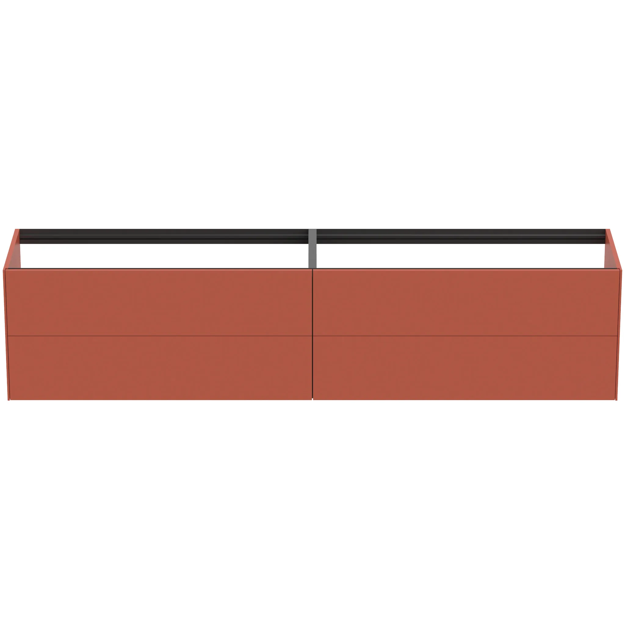 Ideal Standard Waschtischunterschrank Conca, 4 Auszüge, ohne Platte, 2385x505x540 mm, Sunset