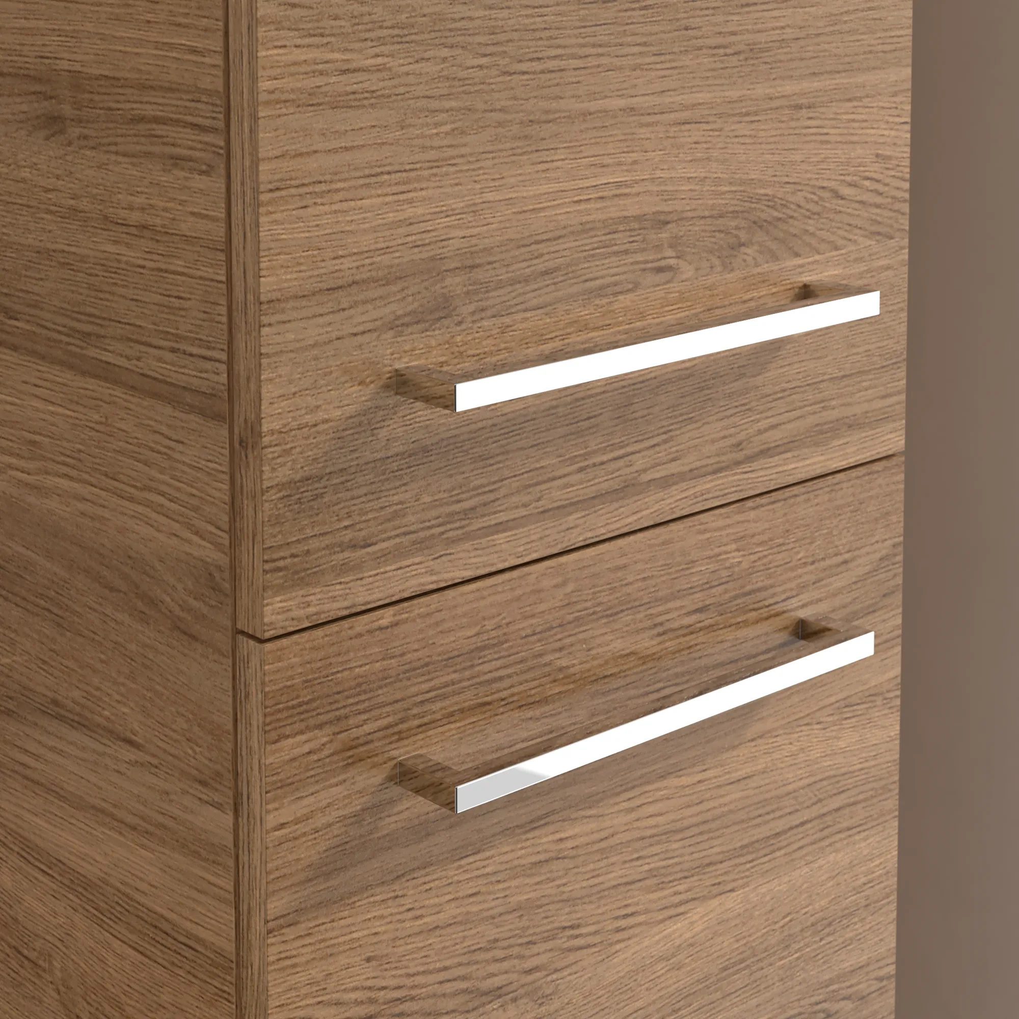 Villeroy & Boch Hochschrank „Avento“ 35 × 176 × 37,2 × 37,2 cm Kansas Oak, Anschlag rechts, Soft Closing, 2 Türen