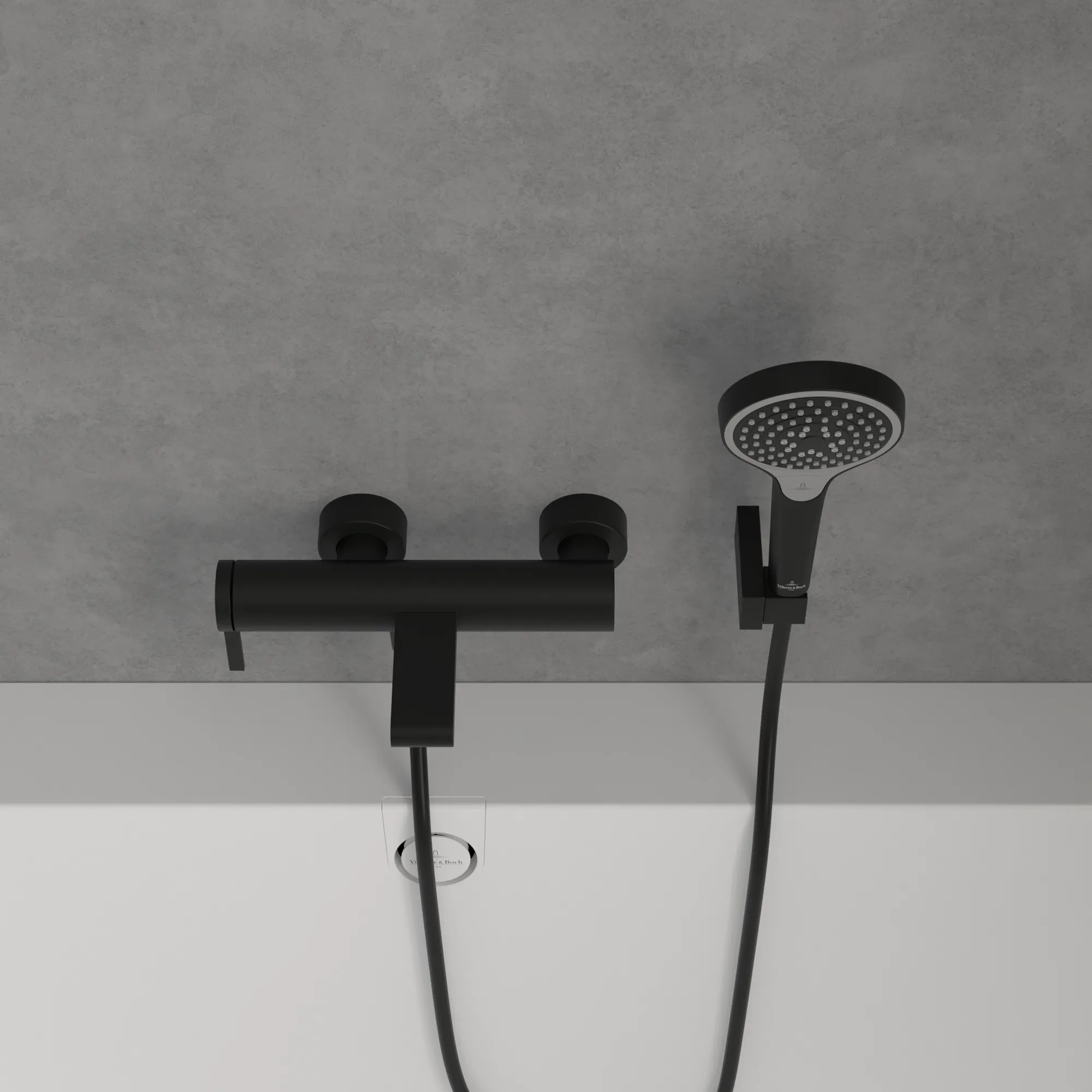 Einhand-Wannenarmatur „Dawn“ Ausladung 165 mm in Matt Black Einhand-Wannenarmatur „Dawn“ Ausladung 165 mm in Matt Black