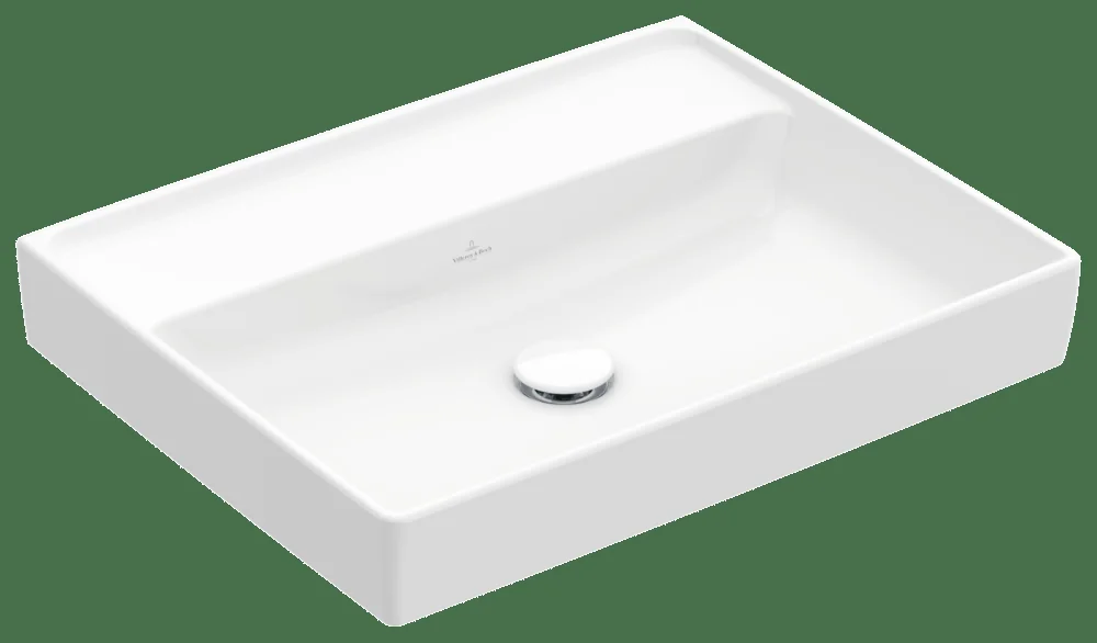 Villeroy & Boch Collaro Waschbecken 600x470mm Rechteck Weiß Alpin Villeroy & Boch Collaro Waschbecken 600x470mm Rechteck Weiß Alpin