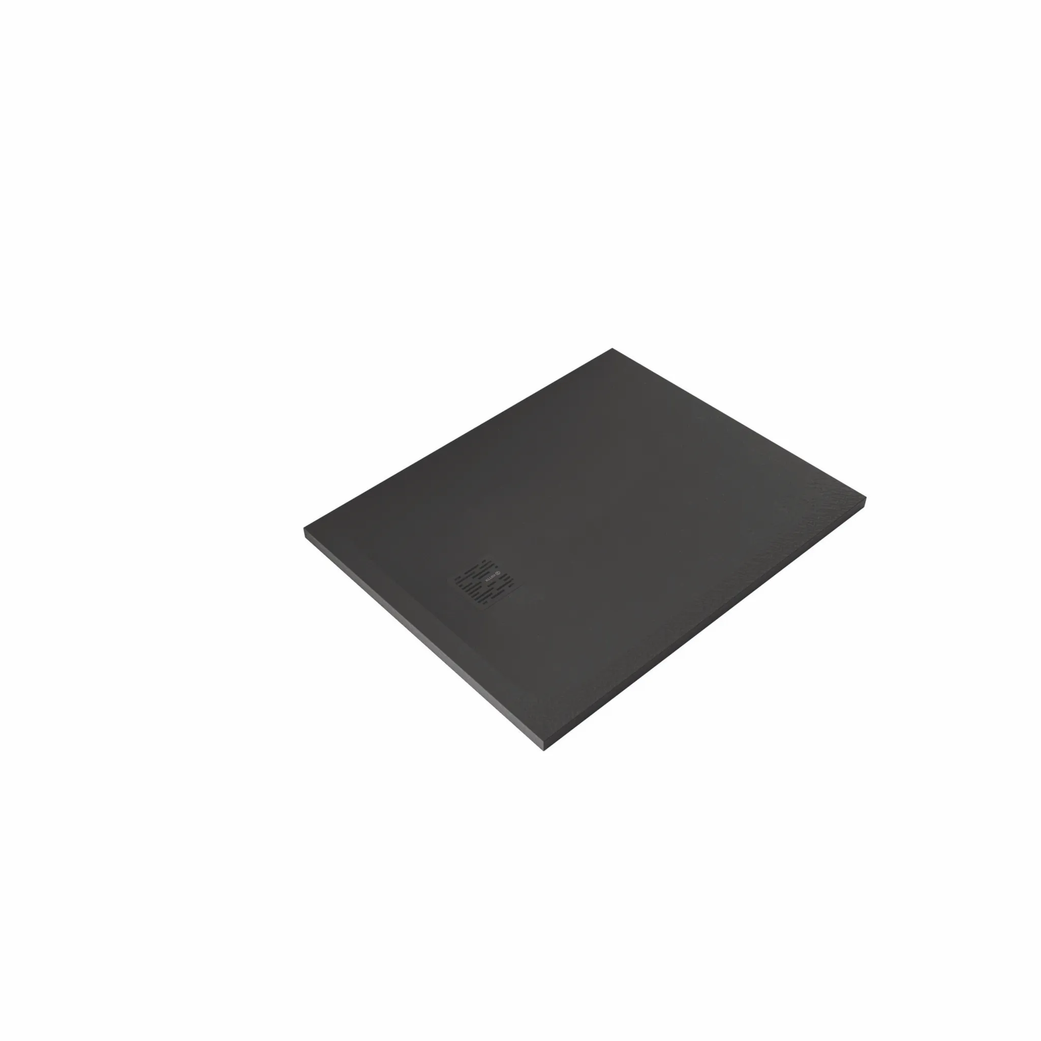 -TERRA Duschwanne 70 x 140 H3 cm Abflussabdeckung inkl. Mattschwarz
