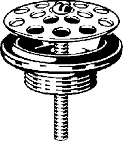 Ablaufventil 7121 in G1 1/2 x 80mm Chromnickelstahl