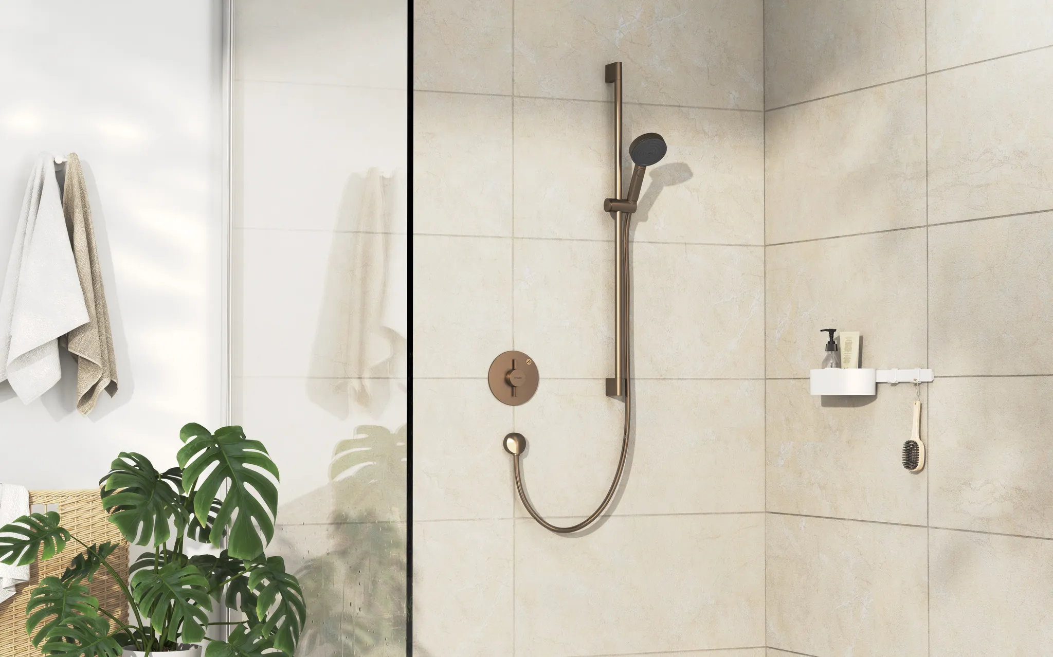 Hansgrohe DuoTurn S Mischer Unterputz für 1 Verbraucher, Brushed Bronze Hansgrohe DuoTurn S Mischer Unterputz für 1 Verbraucher, Brushed Bronze