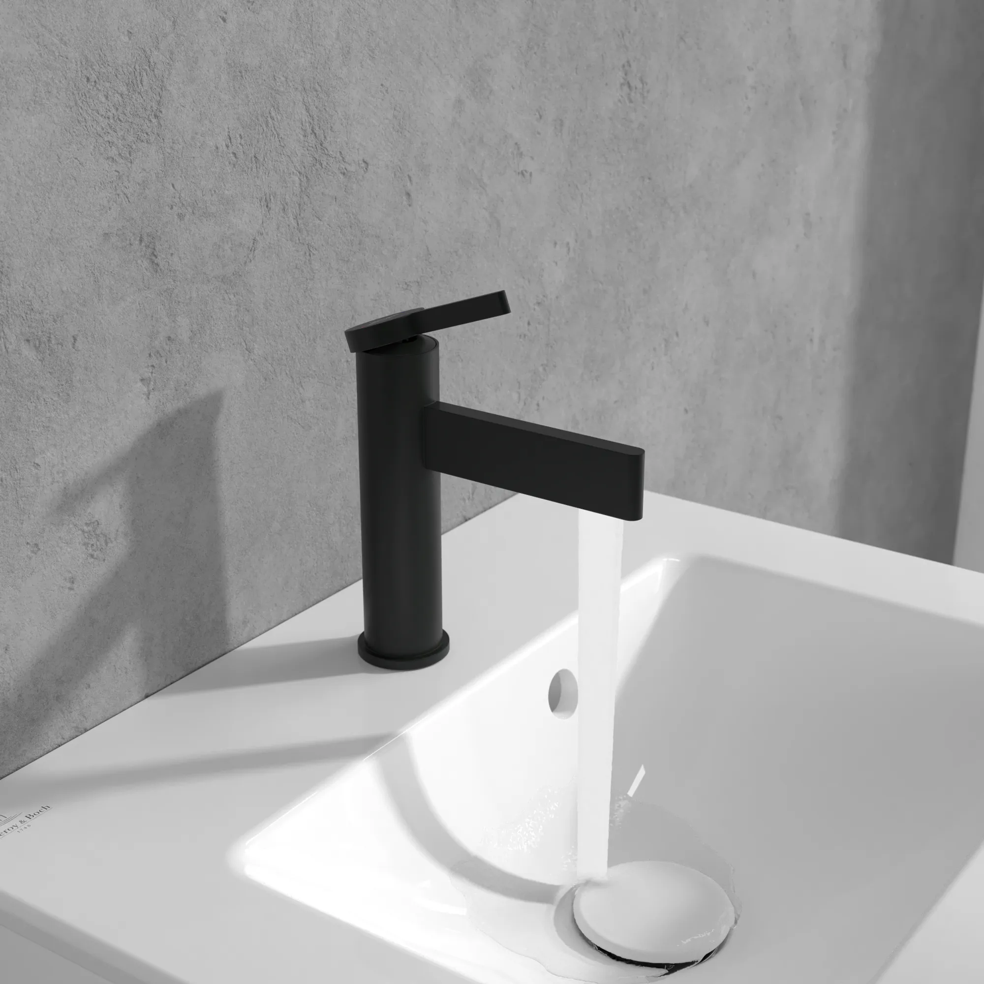 Villeroy & Boch Einhebel-Waschtischarmatur Dawn, 38x149x166mm, Matt Black