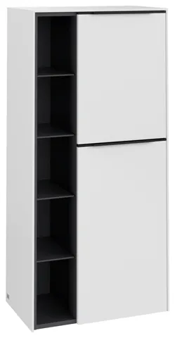 Villeroy & Boch Mittelschrank „Subway 3.0“ 57,4 × 120 × 36,2 × 36,2 cm 2 Türen, Anschlag (Scharnier) rechts, 2 Türen, Anschlag rechts