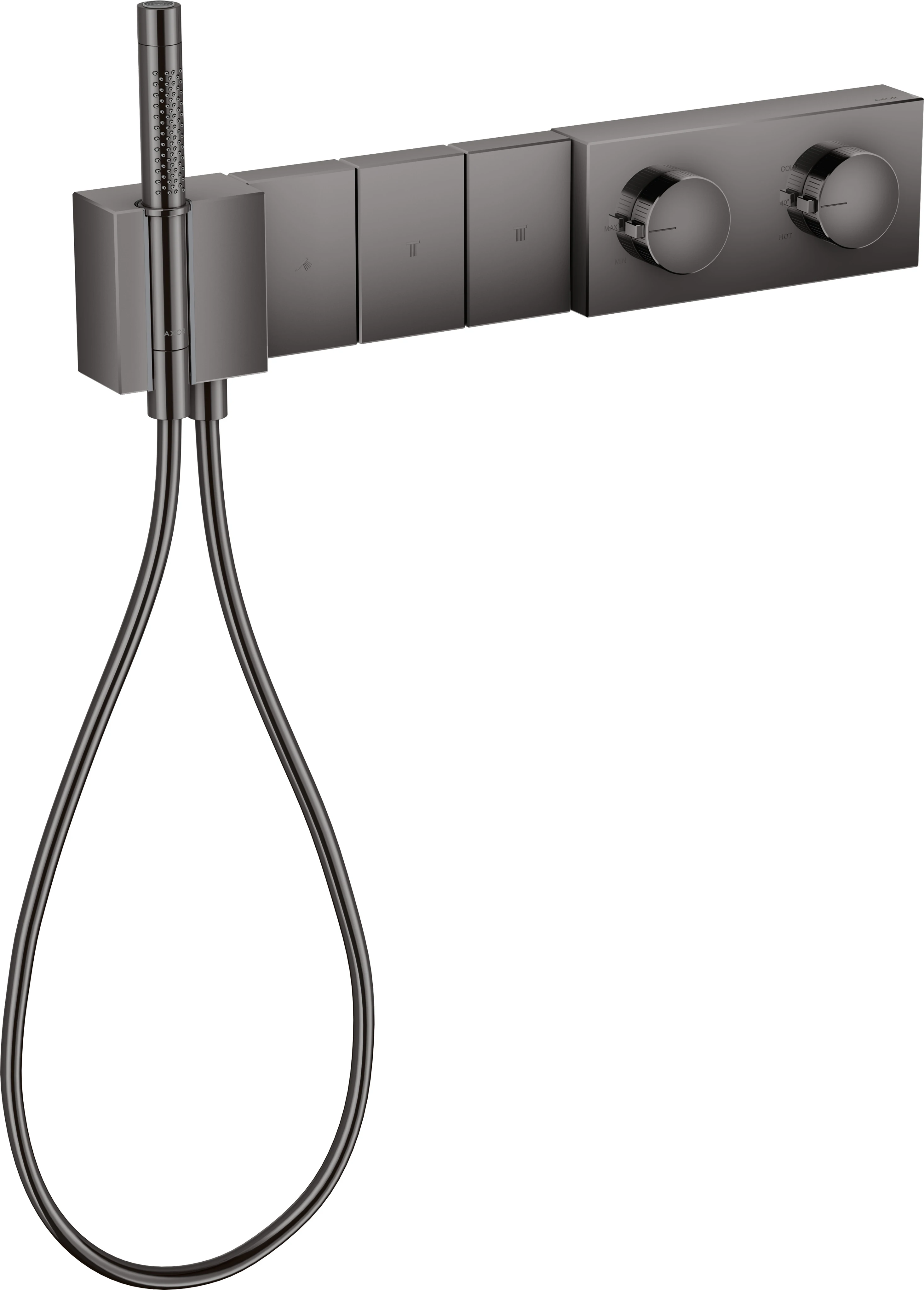 Thermostatmodul Unterputz Select Axor Edge Fertigset 3 Verbraucher chrom