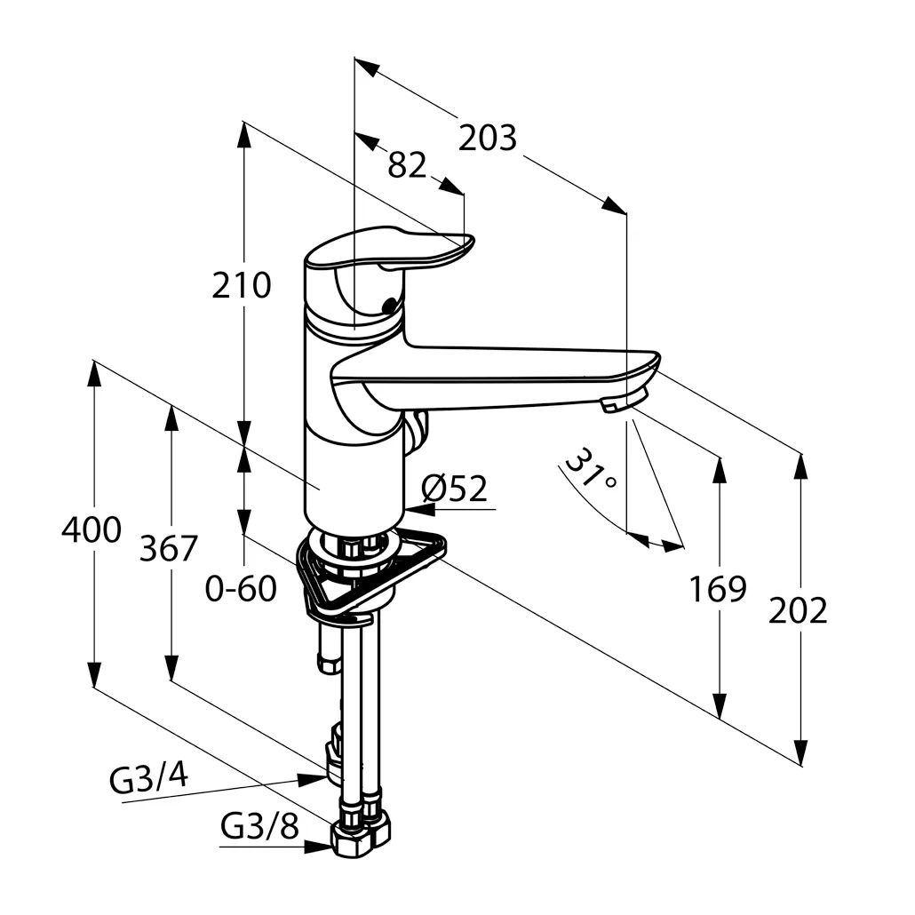 Kludi OBJEKTA Spültisch-Multi-EHM DN 10 chrom Kludi OBJEKTA Spültisch-Multi-EHM DN 10 chrom