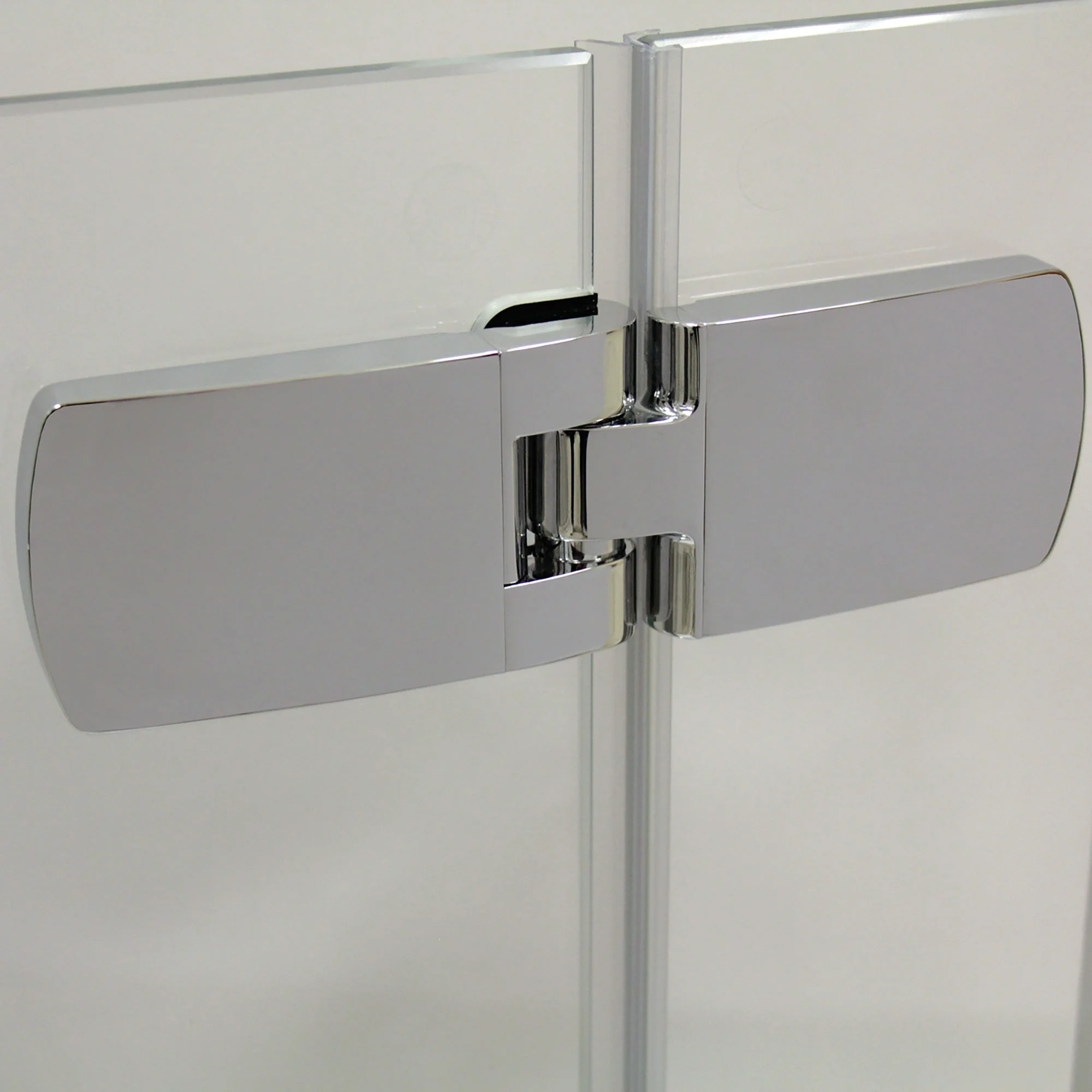 Breuer QUICK 72 Avanta Drehtür mit Festteil für Nische, Alu chromeffekt, 900 mm, Wanneneinbaumaß 885-915 mm
