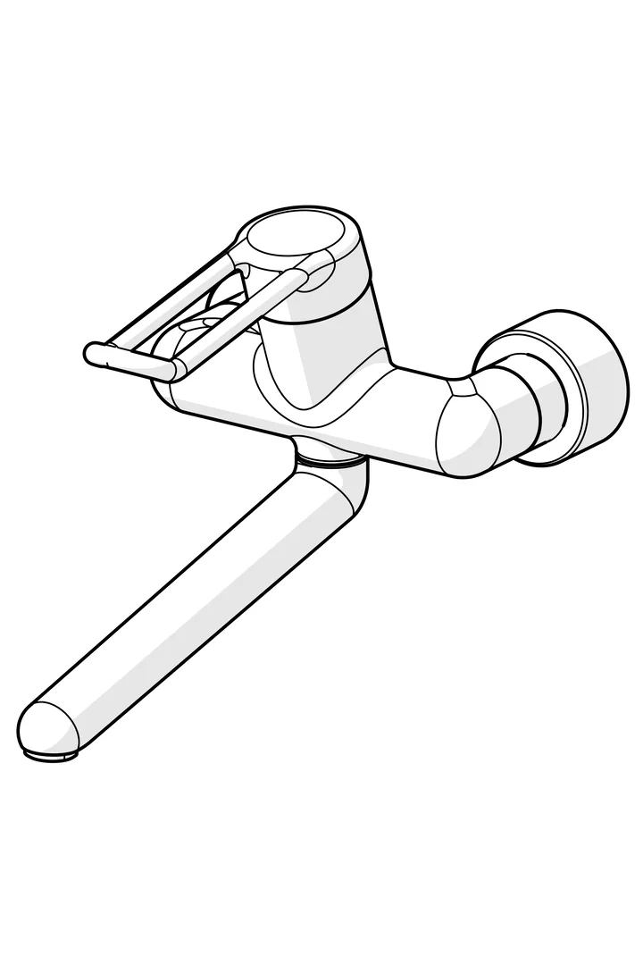HansaMEDIPRO Einhebelmischer Waschtisch- und Küchenarmatur Bügelhebel lang HansaMEDIPRO Einhebelmischer Waschtisch- und Küchenarmatur Bügelhebel lang