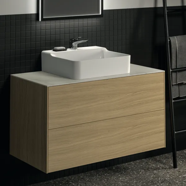 Ideal Standard Waschtischunterschrank „Conca“ 100 × 54 × 50,5 cm Eiche hell Furnier