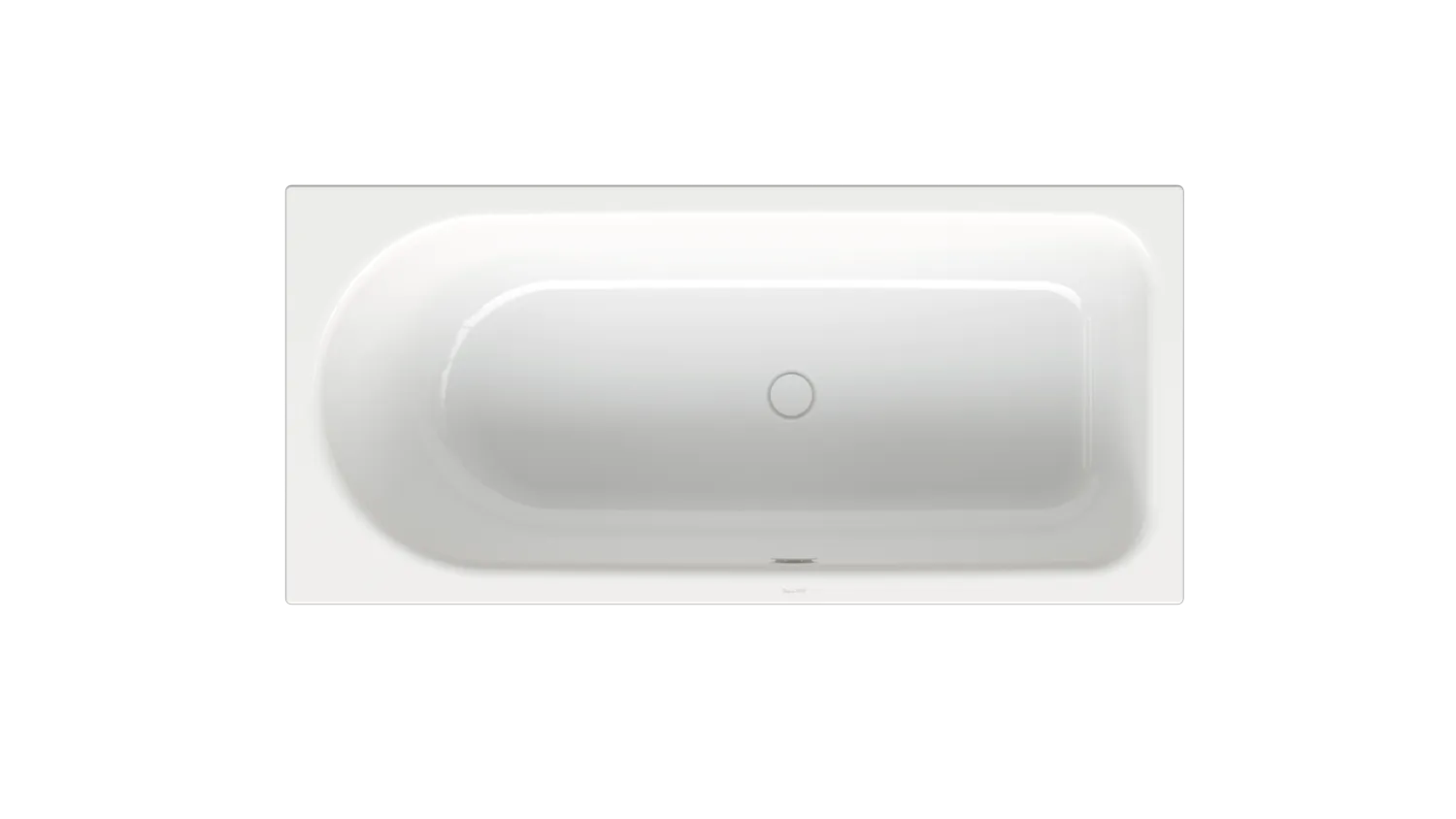 BetteOcean Badewanne Rechteck 1500x700x450 mm Weiß glasierter Titan-Stahl Überlauf vorne Fußende rechts Unterbau Einbau Bade-Duschkombination