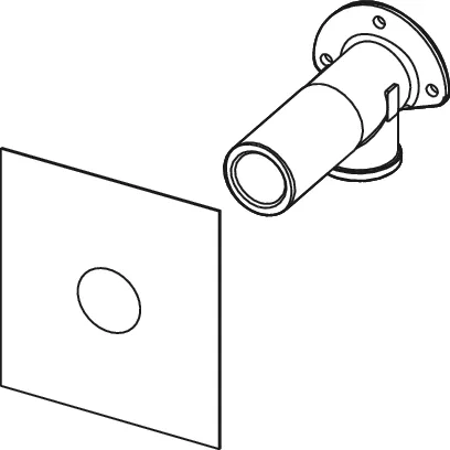 TECEprofil System-Wandscheibe 1/2 × 1/2″ lange Ausführung, Si-Bronze