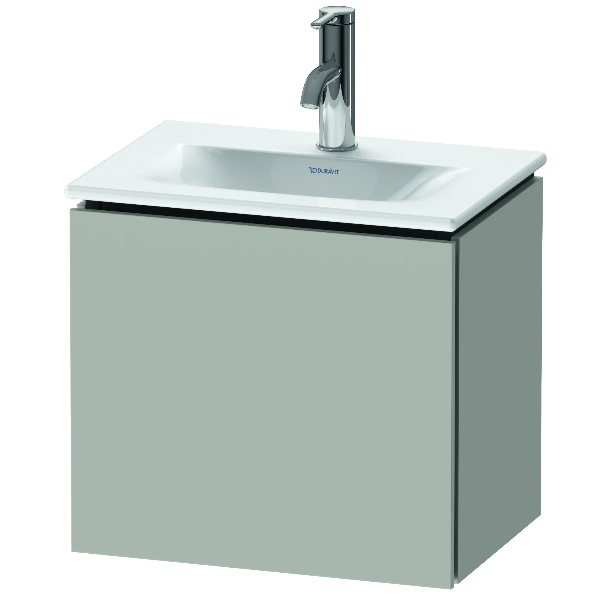 Duravit Waschtischunterschrank wandhängend „L-Cube“ 44 × 40 × 31,1 cm in Betongrau Matt