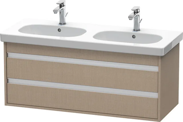 Duravit Waschtischunterschrank wandhängend „Ketho“ 115 × 48 × 45,5 cm Leinen Duravit Waschtischunterschrank wandhängend „Ketho“ 115 × 48 × 45,5 cm Leinen