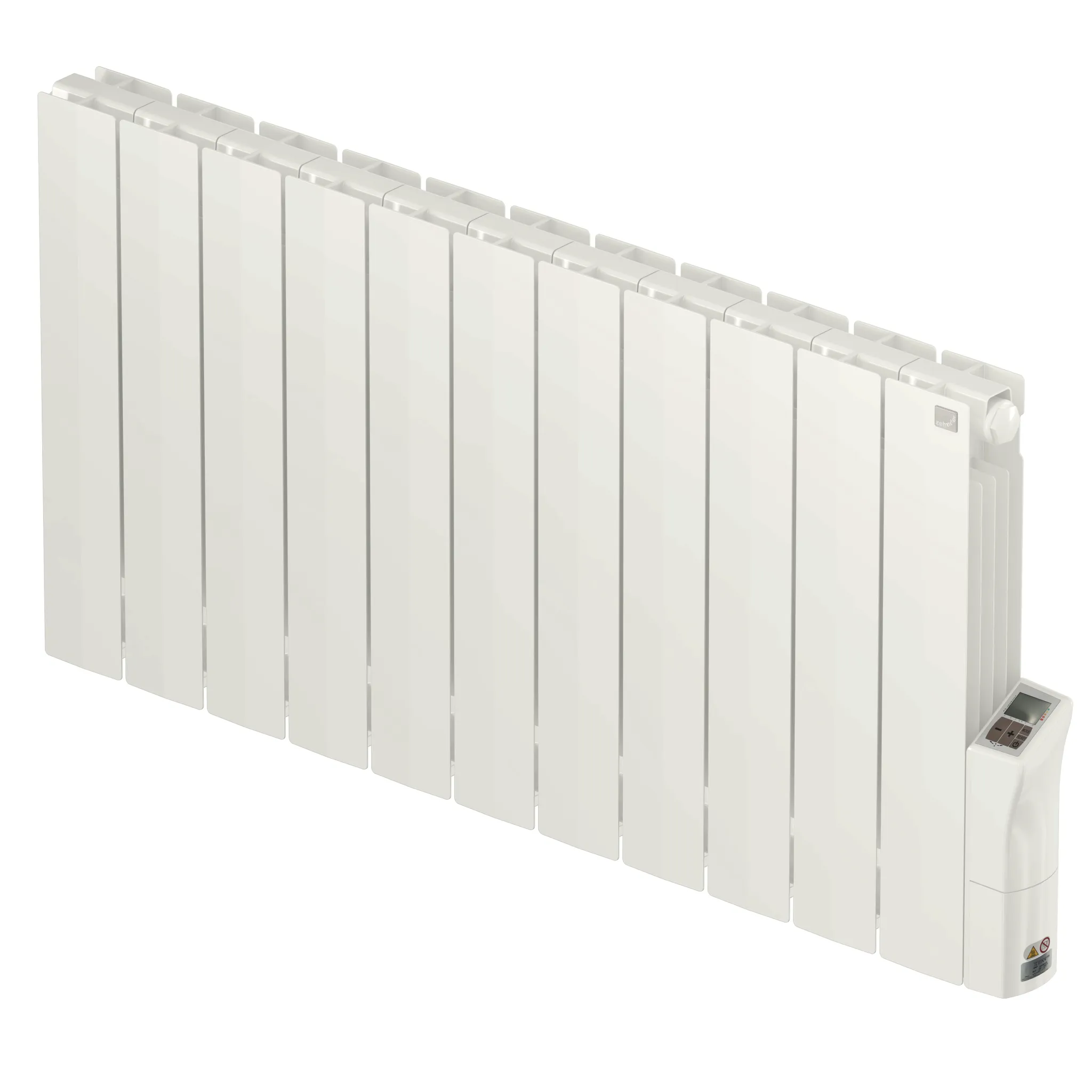 Zehnder Design-Elektroheizkörper „Alura Tech“ 117,2 × 57,5 cm in Pure White (RAL 9010, glänzend)