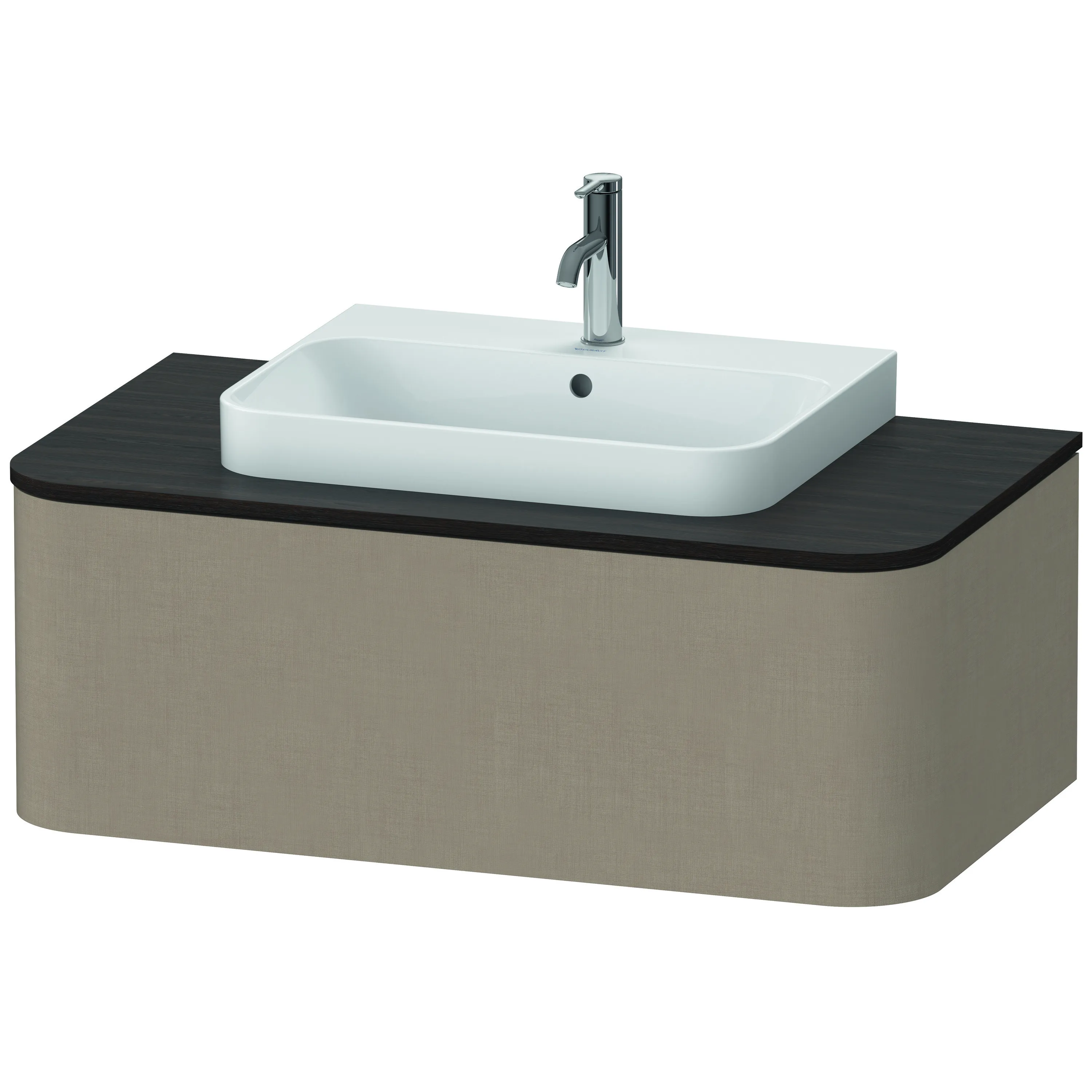 Duravit Waschtischunterschrank wandhängend „Happy D.2 Plus“ Leinen Duravit Waschtischunterschrank wandhängend „Happy D.2 Plus“ Leinen