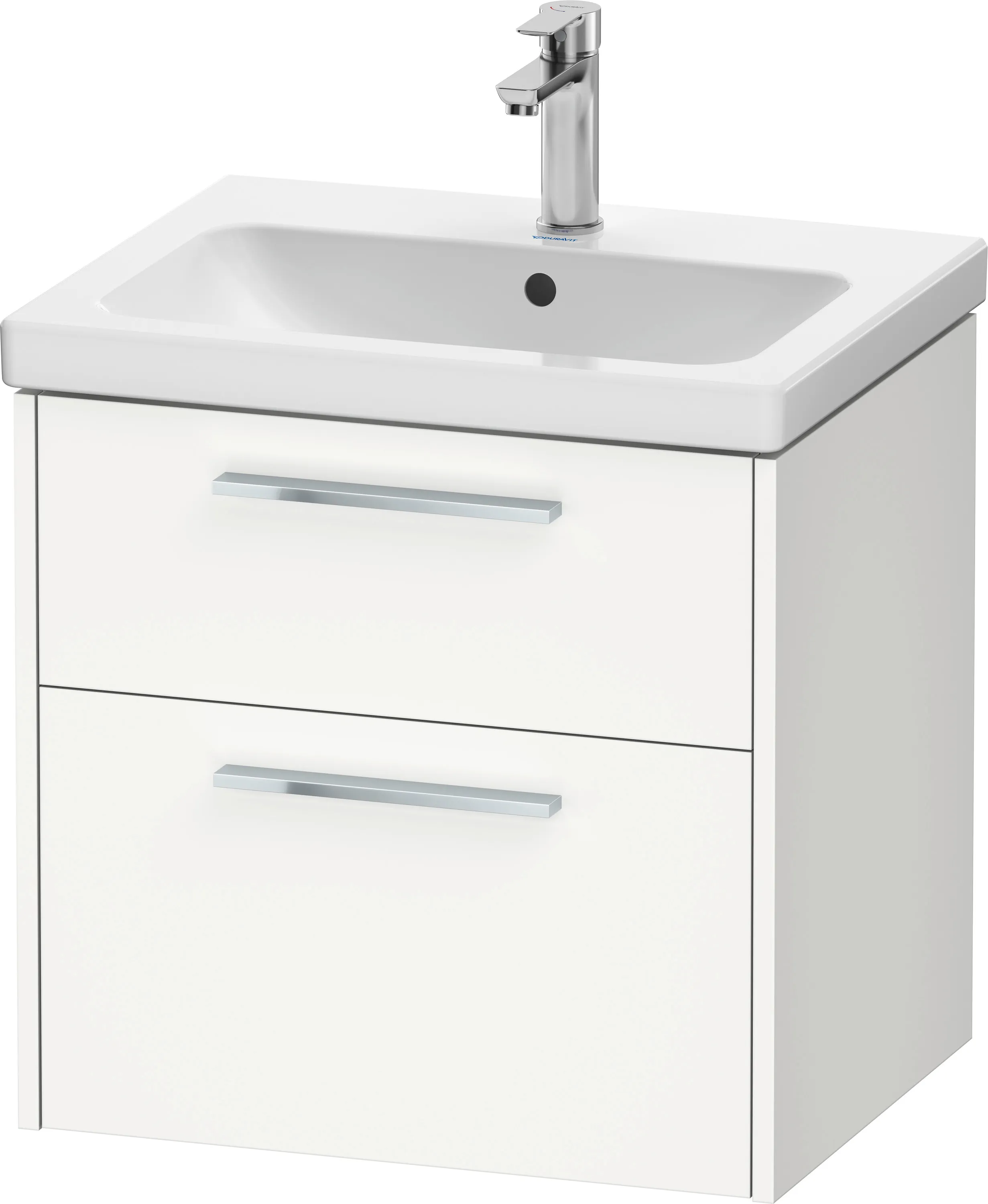 Duravit Waschtischunterschrank Wandhängend „D-Code“ 58,4 × 55,5 × 46 cm in Beton Matt