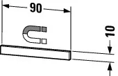 Duravit Magnetleiste