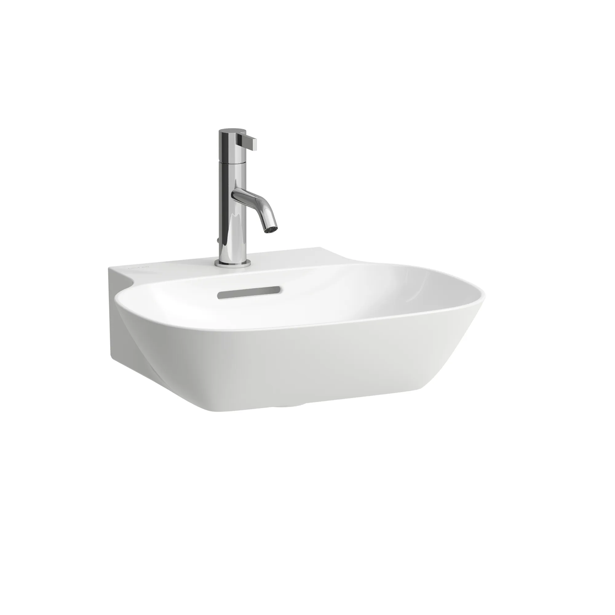 Aufsatzhandwaschbecken INO 450x410x145 1 Hahnloch mit Überlauf weiß Aufsatzhandwaschbecken INO 450x410x145 1 Hahnloch mit Überlauf weiß