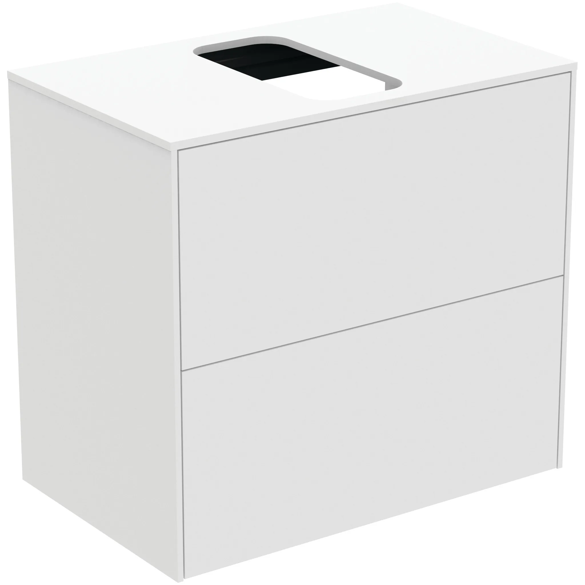 Ideal Standard Waschtischunterschrank „Conca“ 60,2 × 55 × 37,3 cm Weiß matt lackiert Ideal Standard Waschtischunterschrank „Conca“ 60,2 × 55 × 37,3 cm Weiß matt lackiert