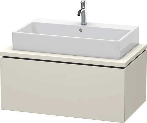 Duravit Waschtischunterschrank wandhängend „L-Cube“ 92 × 40 × 54,7 cm Taupe Matt Duravit Waschtischunterschrank wandhängend „L-Cube“ 92 × 40 × 54,7 cm Taupe Matt
