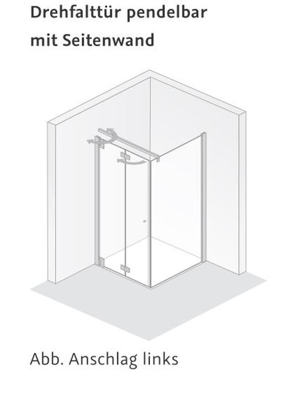 HSK Seitenwand „K2P“ Glas Linea 01 (80 cm), Profile Chromoptik (Alu Hochglanz poliert), für 1000 mm, H: 2000 mm HSK Seitenwand „K2P“ Glas Linea 01 (80 cm), Profile Chromoptik (Alu Hochglanz poliert), für 1000 mm, H: 2000 mm