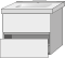 Sanipa Keramik-Waschtisch-Set mit Waschtischunterschrank „Solo One“ 60 × 45 × 55,1 cm in Ulme-Impresso
