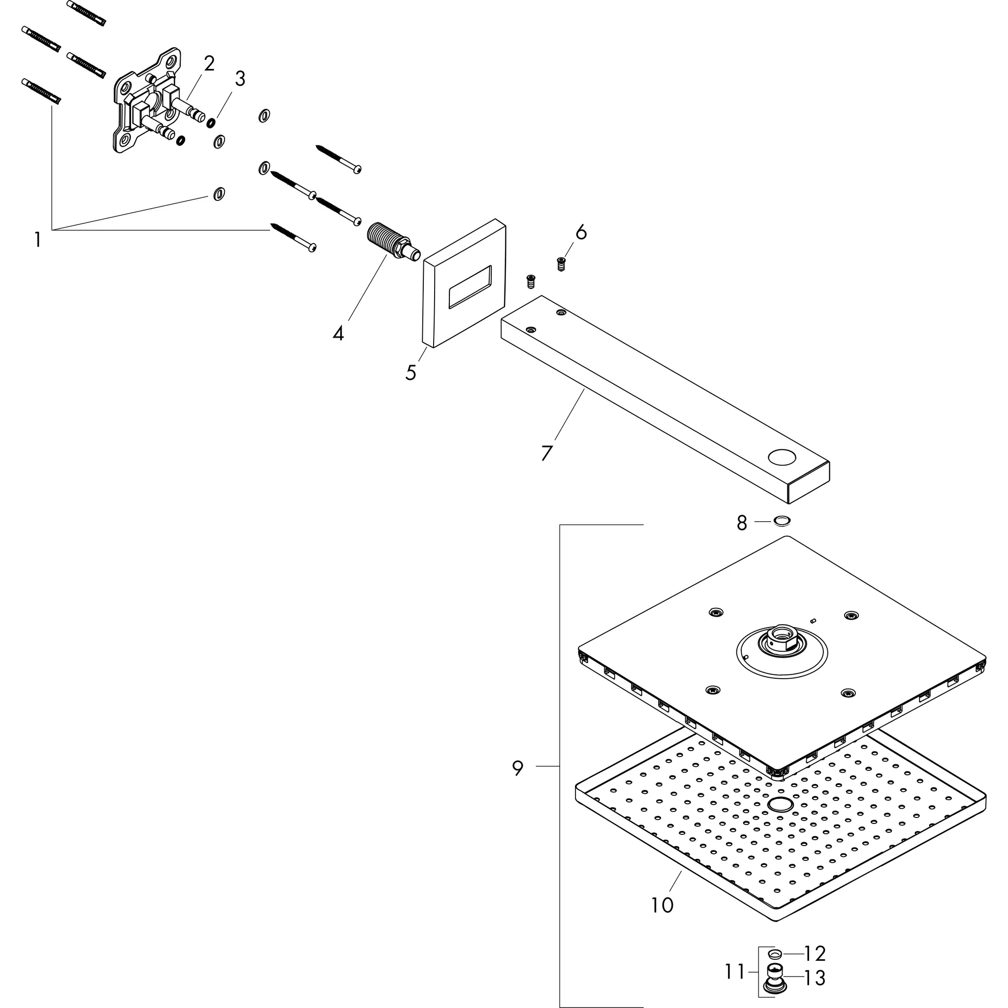 Hansgrohe Raindance E Kopfbrause 300 1jet, Chrom Hansgrohe Raindance E Kopfbrause 300 1jet, Chrom