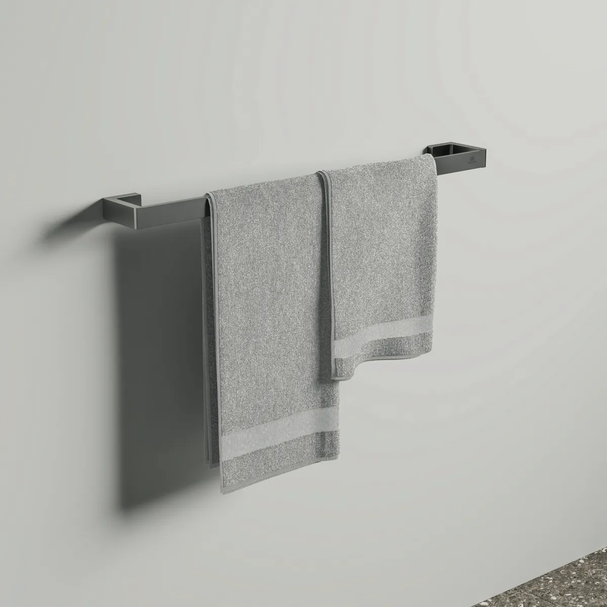 Ideal Standard Handtuchstange Conca Cube, 600mm, Magnetic Grey Ideal Standard Handtuchstange Conca Cube, 600mm, Magnetic Grey