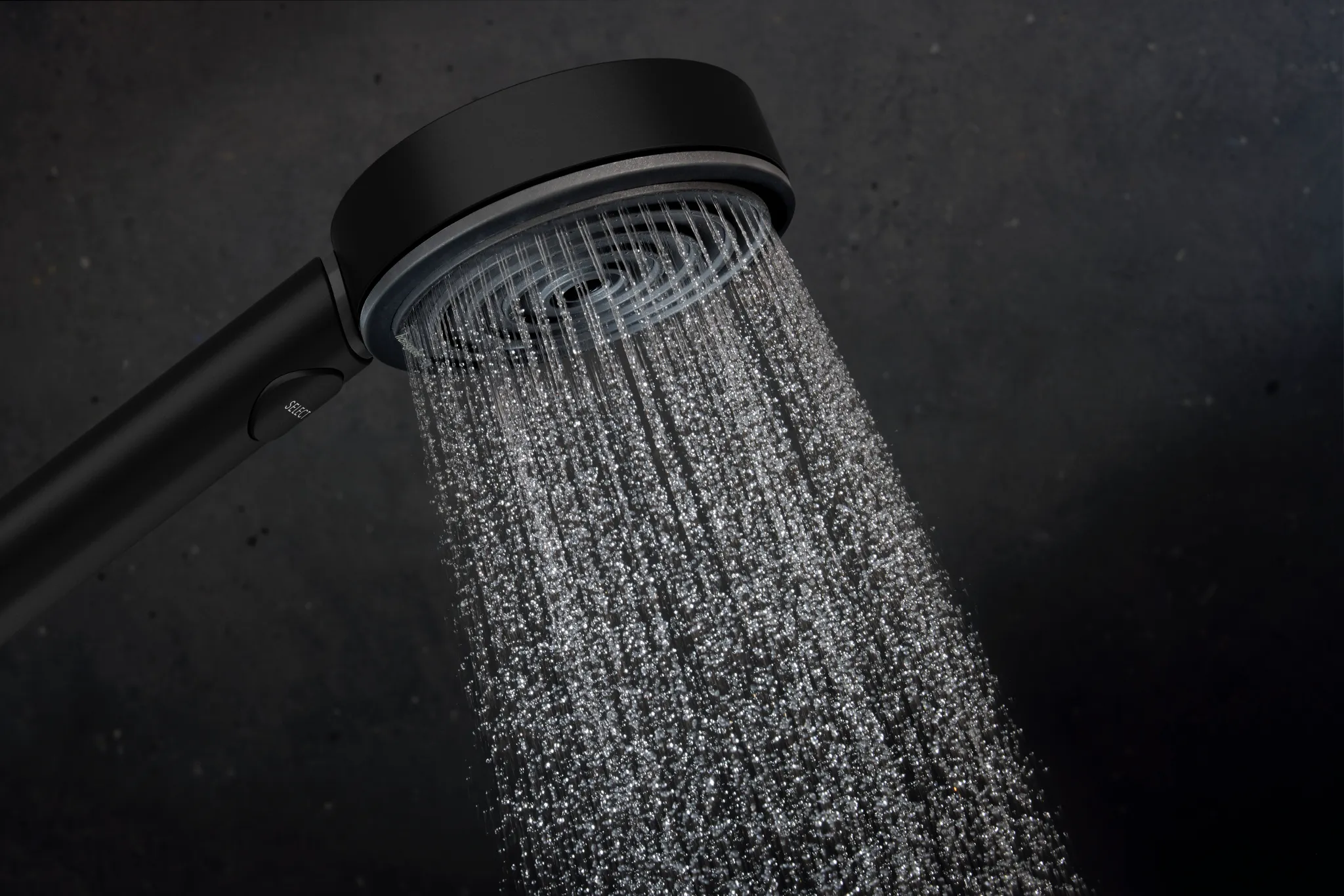 Hansgrohe Pulsify Select S Brausesystem 105 3jet Relaxation EcoSmart mit Ecostat Element und Brausestange 90 cm, Mattschwarz Hansgrohe Pulsify Select S Brausesystem 105 3jet Relaxation EcoSmart mit Ecostat Element und Brausestange 90 cm, Mattschwarz