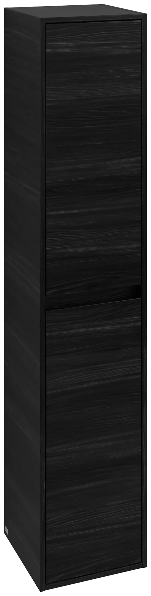 Villeroy & Boch Hochschrank Skyla, 350x1700x349 mm, Black Oak, 2 Türen, mit Absenkautomatik