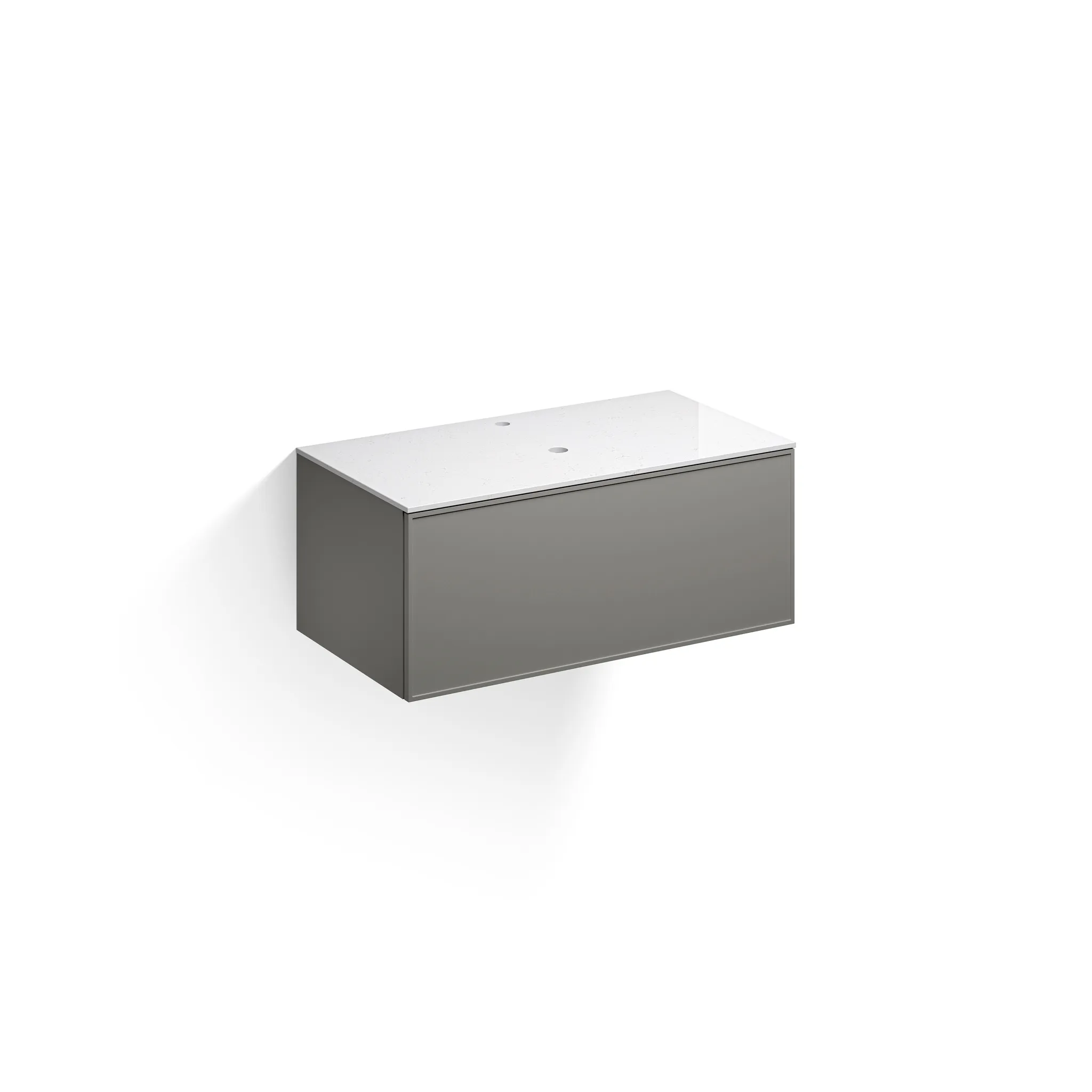 Alape Möbelmodul Arkta 1000x40 Carrara/Quarzgrau Alape Möbelmodul Arkta 1000x40 Carrara/Quarzgrau