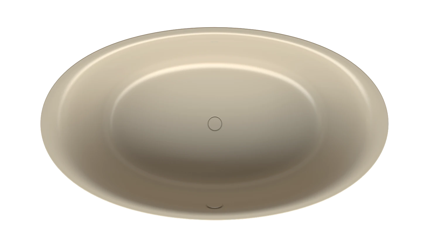 Bette oval Badewanne „BetteEve Oval Silhouette“ 180 × 100 cm in Sand
