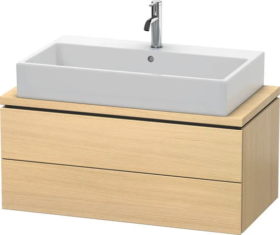 Duravit Waschtischunterschrank wandhängend „L-Cube“ 92 × 40 × 47,7 cm Mediterrane Eiche