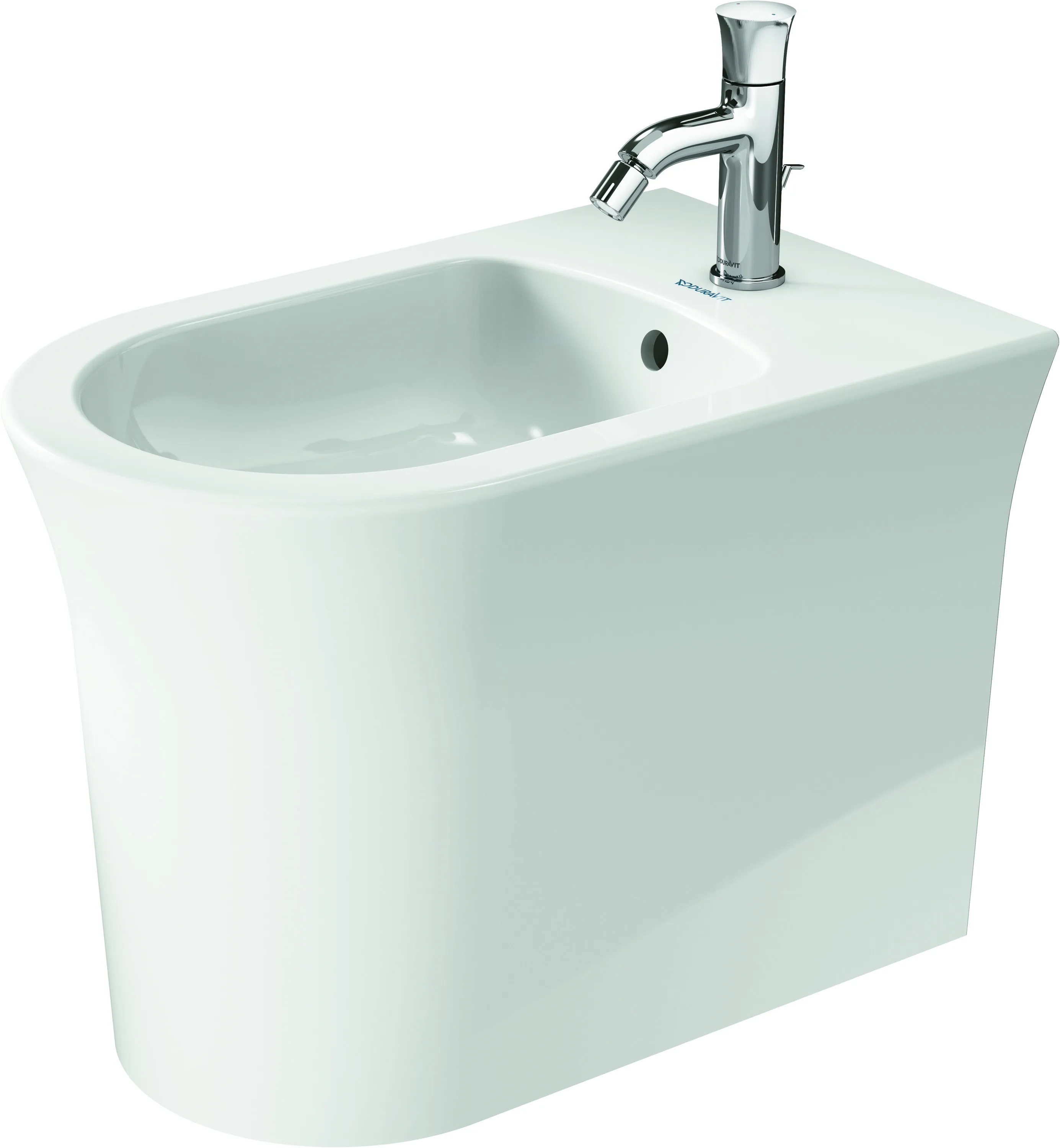 Duravit Stand-Bidet back to wall „White Tulip“, Befestigung sichtbar 37 × 58 × 42 cm Duravit Stand-Bidet back to wall „White Tulip“, Befestigung sichtbar 37 × 58 × 42 cm