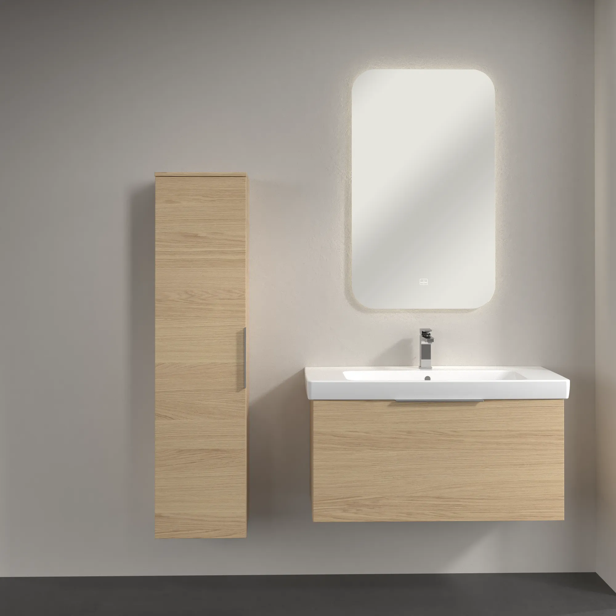 Villeroy & Boch Architectura Hochschrank B89600, 350x1400x364mm, 1 Tür, links