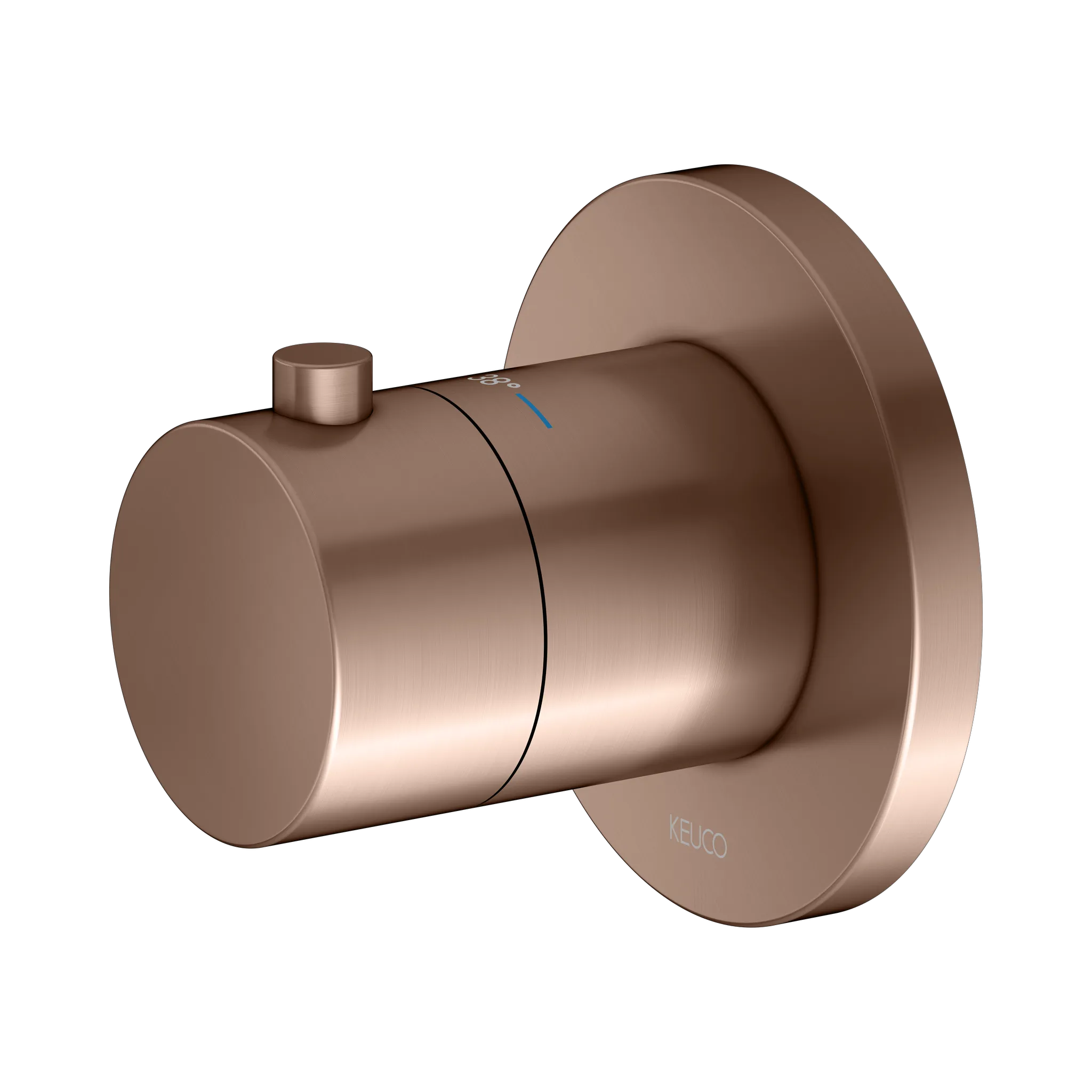 IXMO Thermostatarmatur UP DN15 Rotgold gebürstett rund IXMO Thermostatarmatur UP DN15 Rotgold gebürstett rund